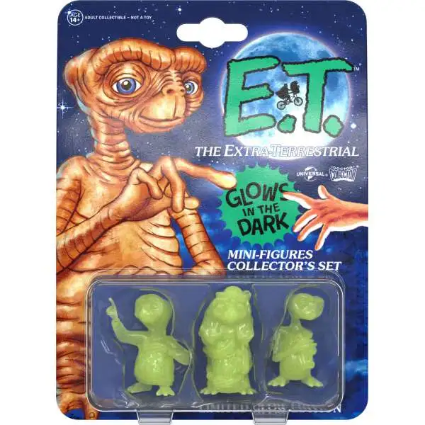 E.T. the Extra-Terrestrial Exclusive 2-Inch PVC Figure 3-Pack [Glow-in-the-Dark Version]