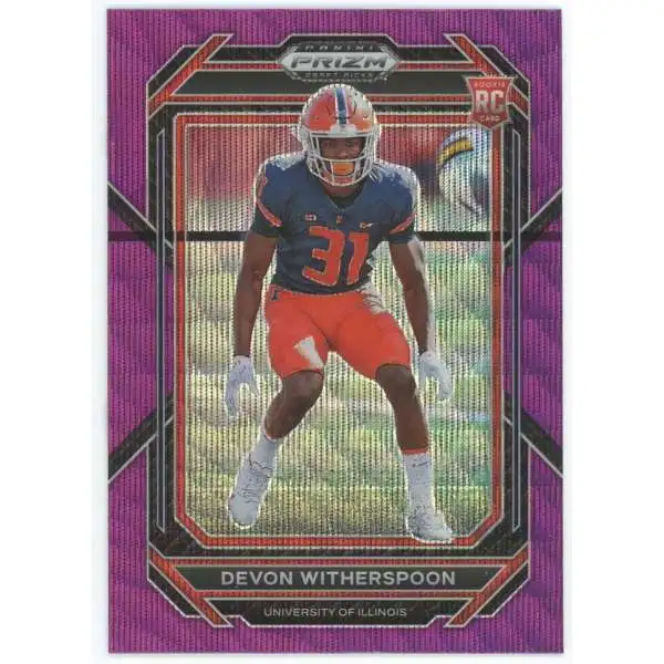 NFL 2023 Panini Prizm Draft Picks Pink Prismatic Devon Witherspoon #179 [Rookie]