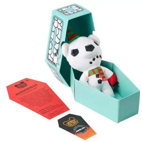 Deddy Bears Coffin 2025 Christmas Edition Snowballz 5 Plush with Deddy Bears Coffin 2025 Christmas Edition Snowballz 5 Plush with