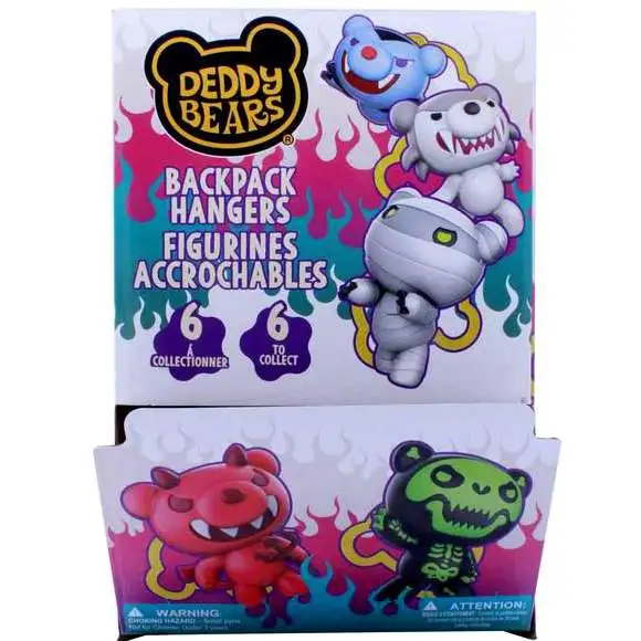 Deddy Bears Backpack Hanger 2.5-Inch Mystery Box [16 Packs]