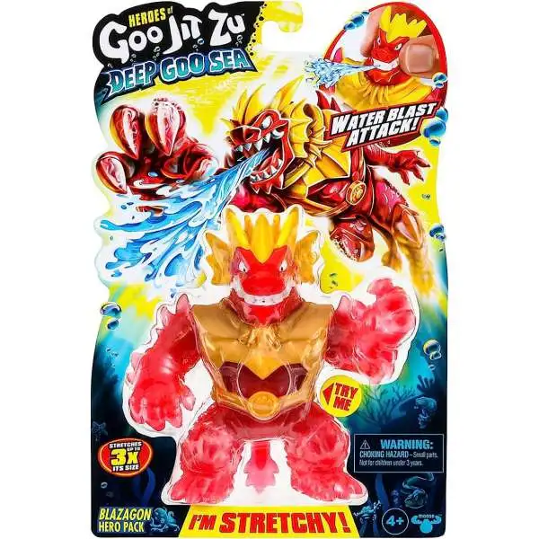 Heroes of Goo Jit Zu Deep Goo Sea Blazagon Action Figure [Water Blast Attack Feature]