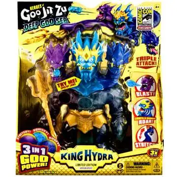 Heroes of Goo Jit Zu Deep Goo Sea King Hydra Exclusive Action Figure [Limited Edition, Triple Attack 3 in 1 Goo Power, Plus Light & Sound!]