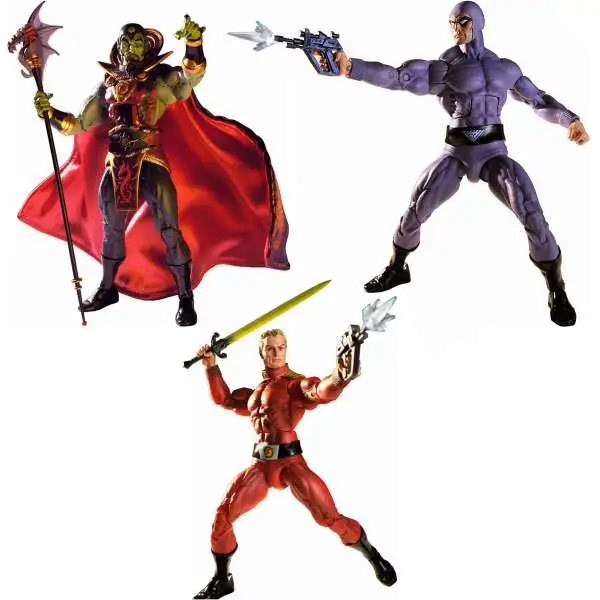 NECA Defenders of the Earth Series 1 Ming, The Phantom & Flash Gordon Set of 3 Action Figures