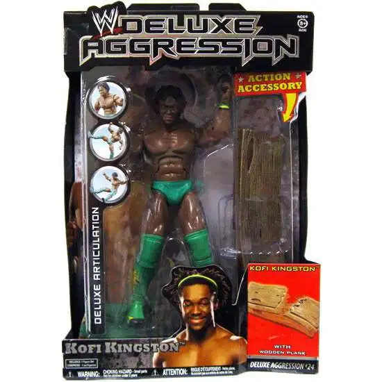 WWE Wrestling Deluxe Aggression Series 24 Kofi Kingston Action