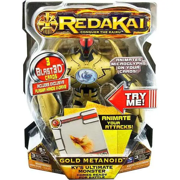 Redakai Deluxe Gold Metanoid Action Figure