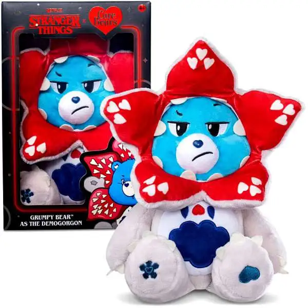Care Bears Stranger Things Special Edition Grumpy Bear as the Demogorgon 12-Inch Plush Figure