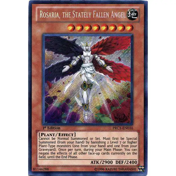 YuGiOh 2012 Premium Collector Tin Secret Rare Rosaria, The Stately Fallen Angel PRC1-EN016