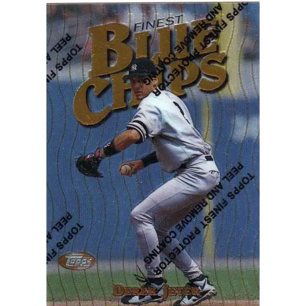 MLB 1997 Topps Finest Blue Chips Derek Jeter #15 [With Coating]