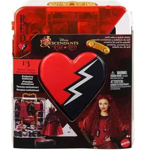 Disney Descendants 4: The Rise of Red Closet with Exclusive Clothes Exclusive Fashion Doll Playset