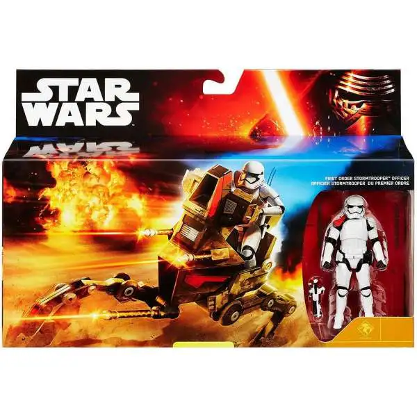 Star Wars The Force Awakens Desert Assault Walker with First Order Stormtrooper Officer Exclusive 3.75-Inch Vehicle