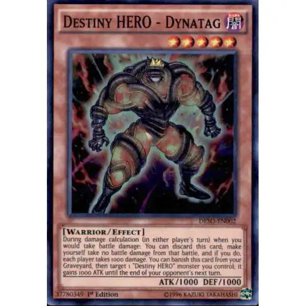 YuGiOh Destiny Soldiers Super Rare Destiny HERO - Dynatag DESO-EN002