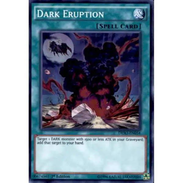 YuGiOh Destiny Soldiers Super Rare Dark Eruption DESO-EN054