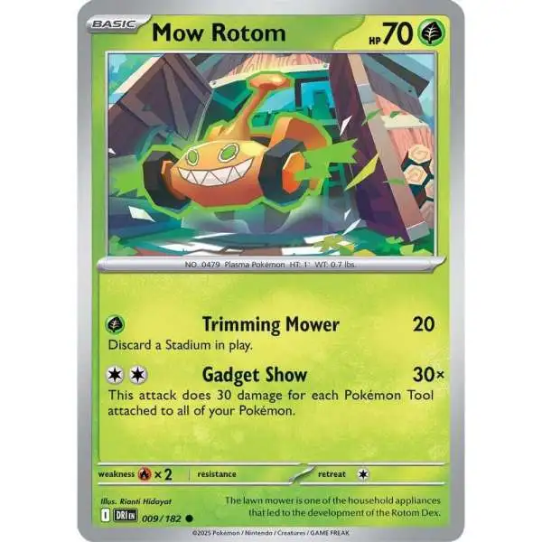 Pokemon Trading Card Game Destined Rivals Common Mow Rotom #9