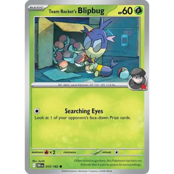 Pokemon Trading Card Game Destined Rivals Common Team Rocket's Blipbug #15
