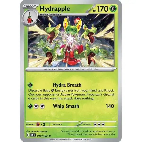 Pokemon Trading Card Game Destined Rivals Rare Hydrapple #18