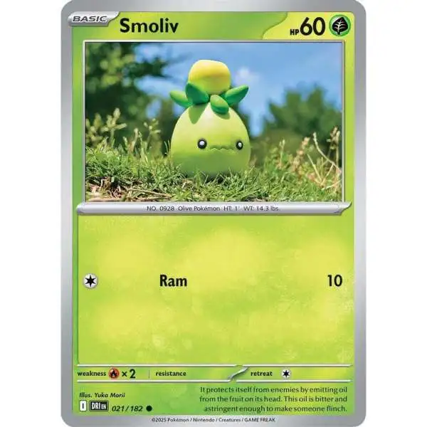 Pokemon Trading Card Game Destined Rivals Common Smoliv #21