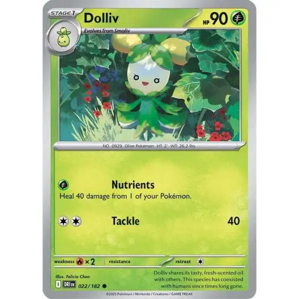 Pokemon Trading Card Game Destined Rivals Common Dolliv #22