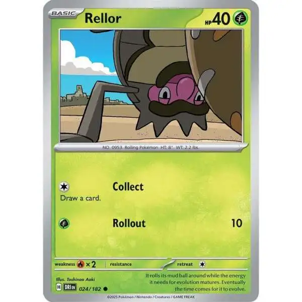 Pokemon Trading Card Game Destined Rivals Common Rellor #24