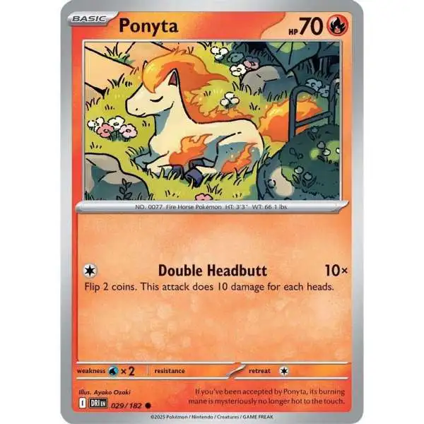 Pokemon Trading Card Game Destined Rivals Common Ponyta #29