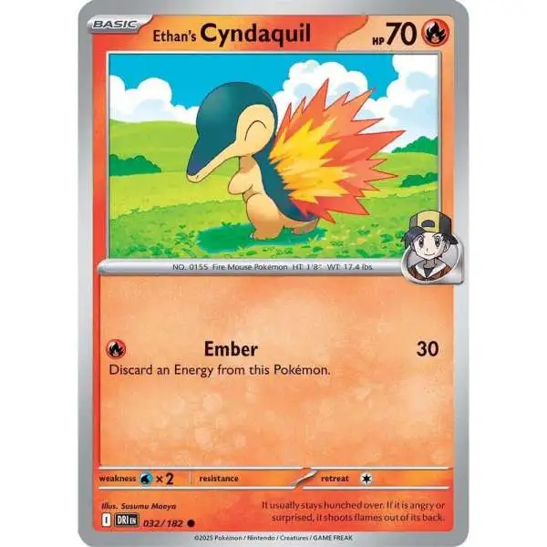 Pokemon Trading Card Game Destined Rivals Common Ethan's Cyndaquil #32