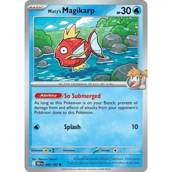 Pokemon Trading Card Game Destined Rivals Common Misty's Magikarp #48