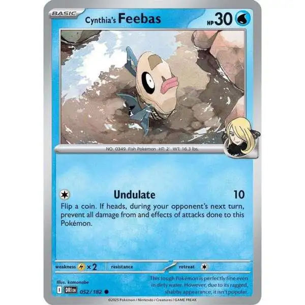 Pokemon Trading Card Game Destined Rivals Common Cynthia's Feebas #52