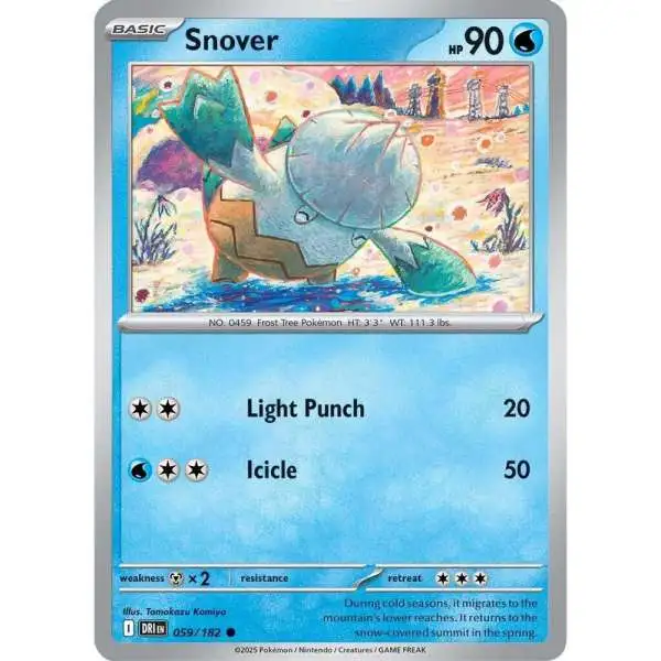 Pokemon Trading Card Game Destined Rivals Common Snover #59
