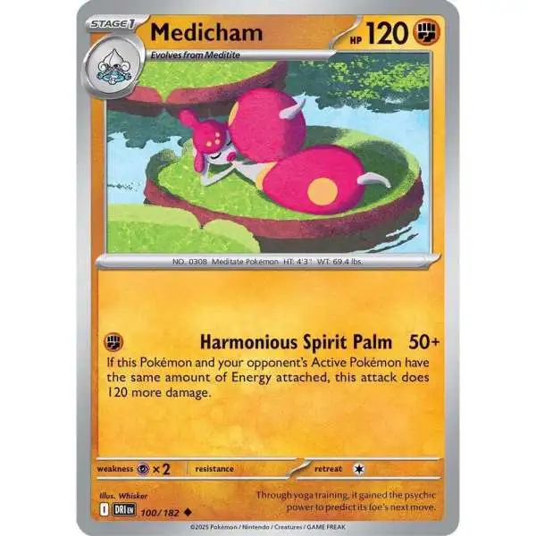 Pokemon Trading Card Game Destined Rivals Uncommon Medicham #100