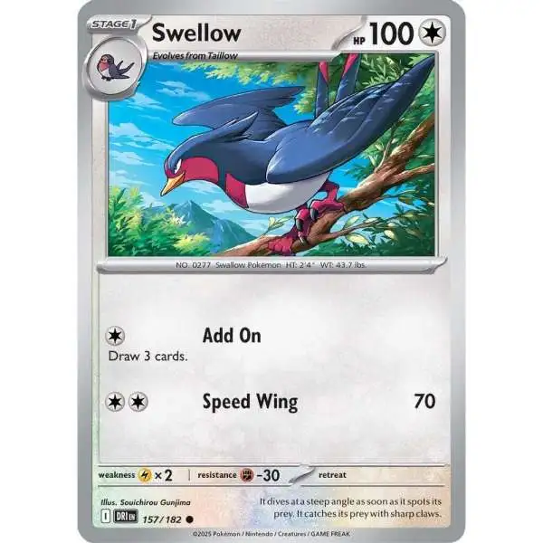 Pokemon Trading Card Game Destined Rivals Common Swellow #157