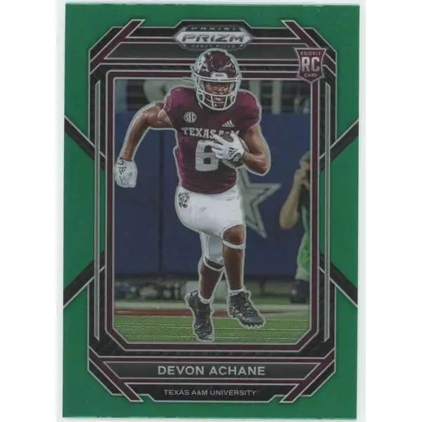 NFL 2023 Panini Prizm Draft Picks Green De'Von Achane #117 [Rookie]