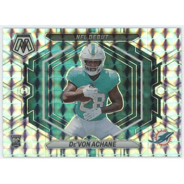 NFL 2023 Panini Mosaic Silver De'Von Achane ND-8 [Rookie, NFL Debut]