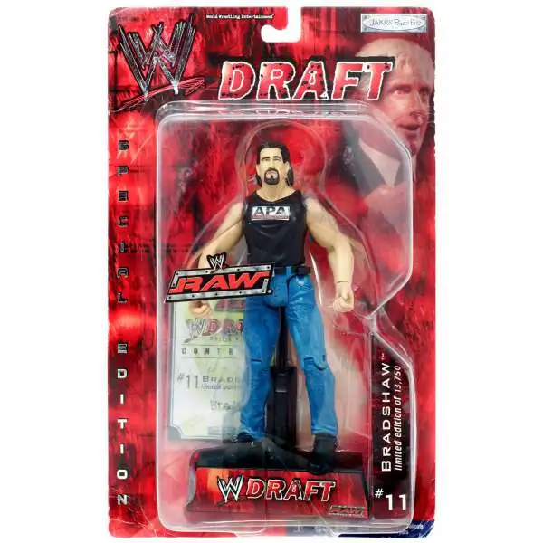 WWE Wrestling Raw Draft Bradshaw Action Figure #11 [Damaged Package]