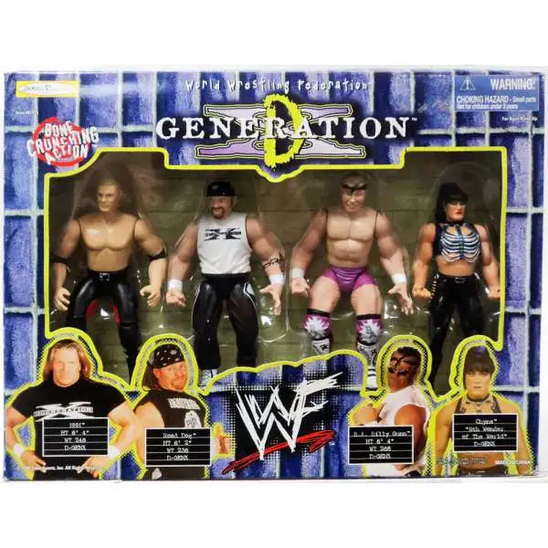 WWE Wrestling WWF D-Generation 6 Action Figure 3-Pack Jakks