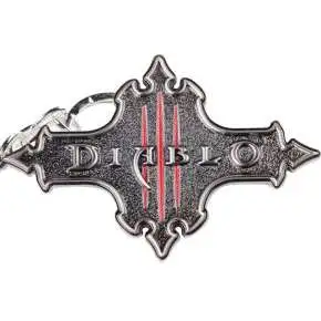 Diablo III Logo Metal Keychain