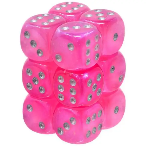 Chessex 6-Sided d6 Borealis Luminary 16mm Dice Pack #27784 [Teal/Gold]
