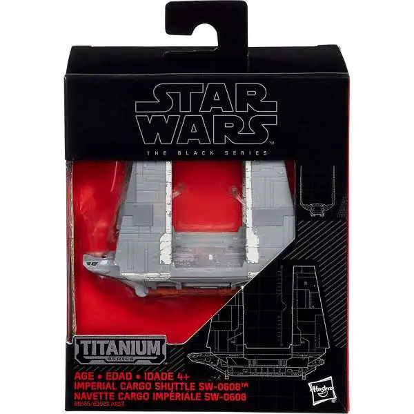 Star Wars Black Titanium Imperial Cargo Shuttle 2-Inch Diecast Vehicle