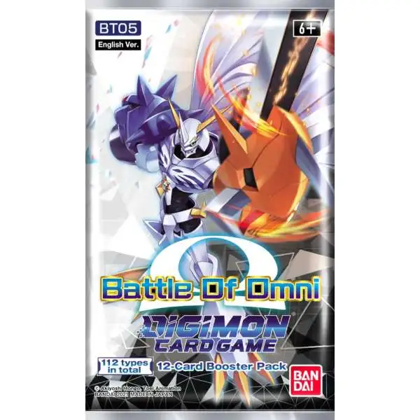 Digimon Trading Card Game Battle of Omni Booster Pack BT05 [12 Cards]