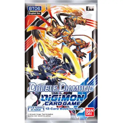 Digimon Trading Card Game Double Diamond Booster Pack BT-06 [12 Cards]