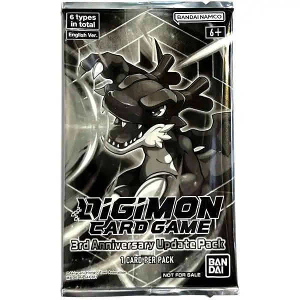 Digimon Trading Card Game Animal Colosseum 3rd Anniversary Update Pack [1 Card]