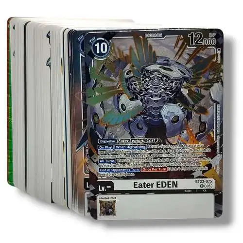 Trading Card Game Digimon TCG 460 Commons and Uncommons, 40 rares Lot of 400 Single Cards