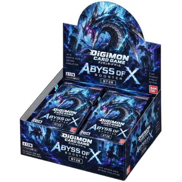 Digimon Card Game Abyss of X Extra Booster Box BT-28 [ENGLISH, 24 Packs] (Pre-Order ships March)