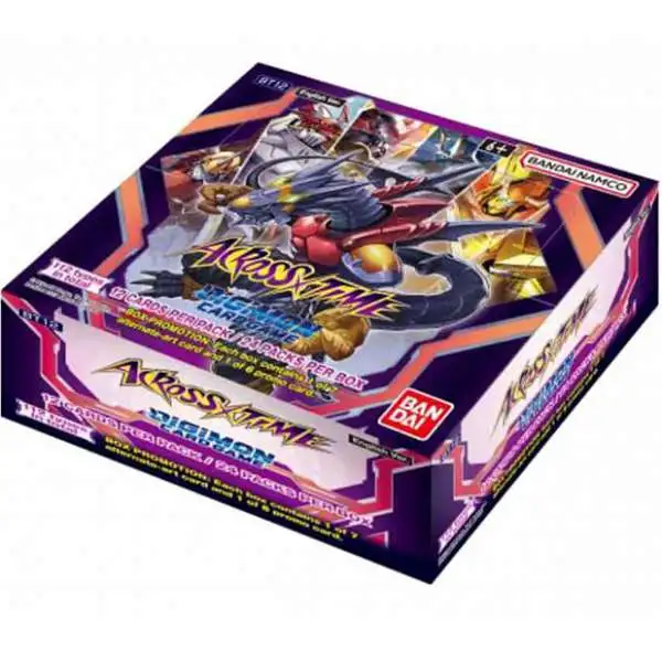 Digimon Trading Card Game Across Time Booster Box BT12 [ENGLISH, 24 Packs]