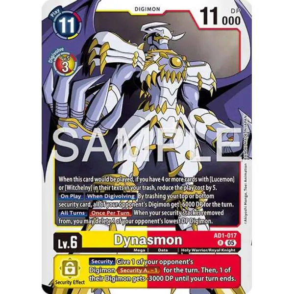 Trading Card Game Advanced Booster Digimon Generation Rare Dynasmon AD1-017