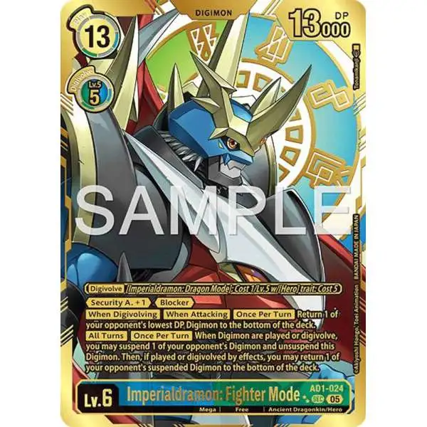 imperialdramon digimon card battle Game - Secret Crisis - Imperialdramon: Paladin Mode trash your opponents top security card. Imperialdramon Fighter Mode Digimon Card