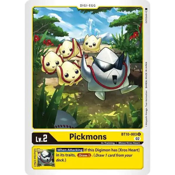 Digimon Xros Encounter Uncommon Pickmons BT10-003