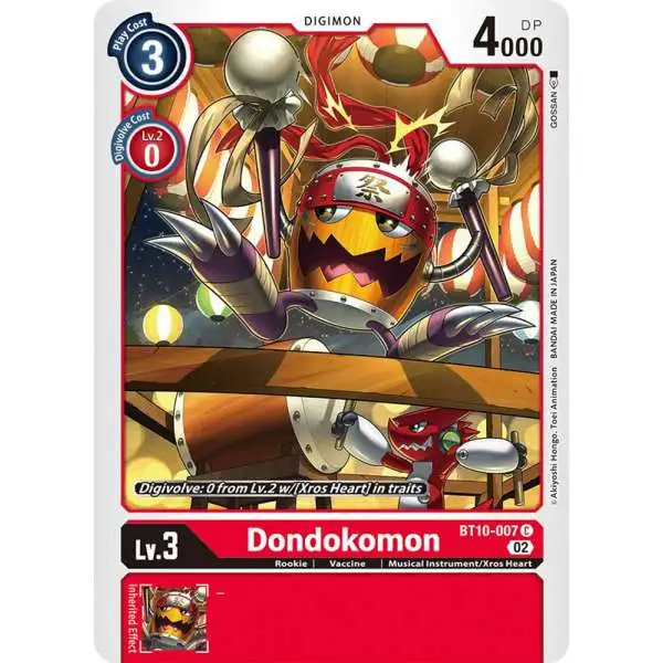 Digimon Xros Encounter Common Dondokomon BT10-007
