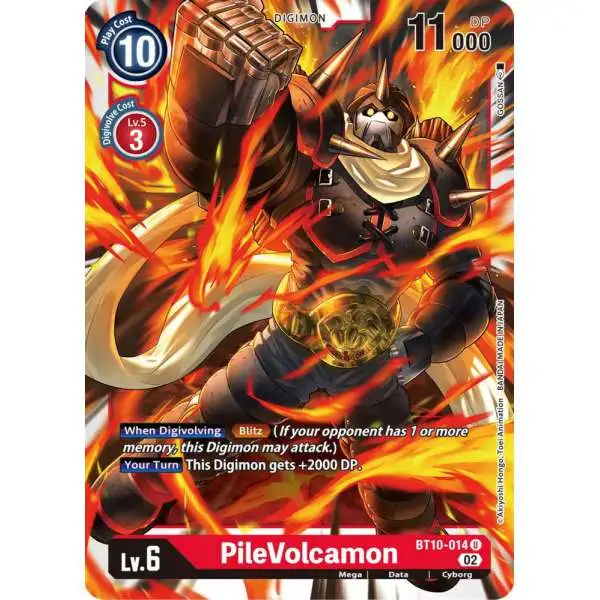 Digimon Xros Encounter Uncommon PileVolcamon BT10-014