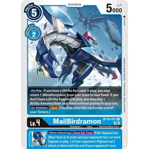 Digimon Xros Encounter Uncommon MailBirdramon BT10-021