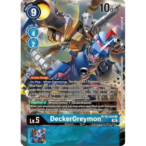 Digimon Xros Encounter Rare DeckerGreymon BT10-026 [Alternate Art]
