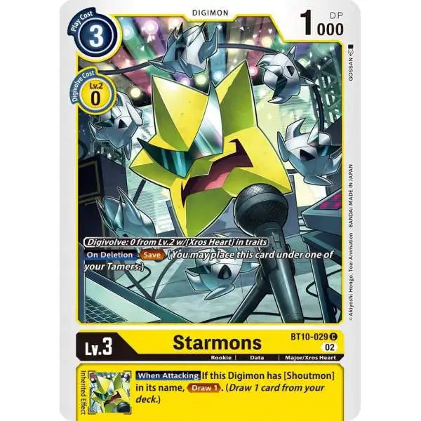 Digimon Xros Encounter Common Starmons BT10-029